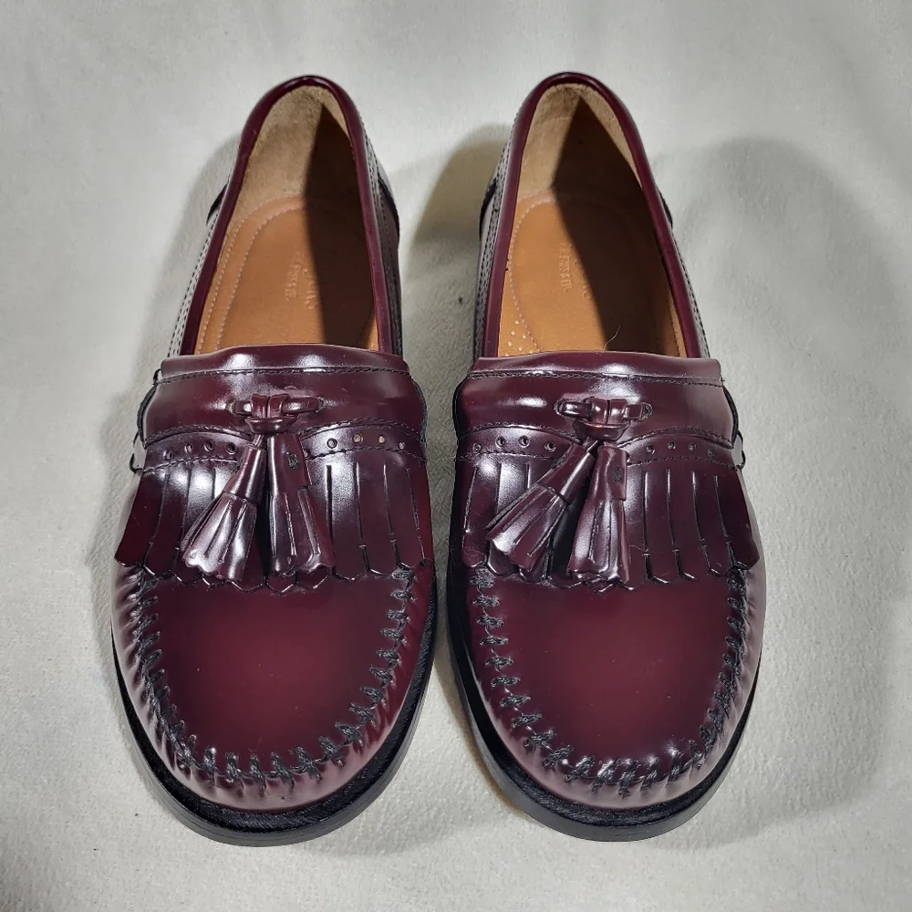 Weejuns G.H. Bass & Co. Stylish Burgundy Tassel Loafers for Mens Size 8.5